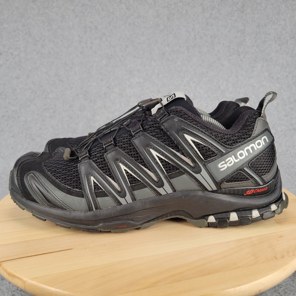 Salomon XA Pro 3D Trail Running Shoes Mens 11 Black Magnet Grey 392514